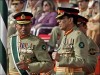 New army chief General of Pakistan Ashfaq Kiyani picture . President Pervez Musharraf (L) talks with newly-appointed army chief General Ashfaq Kiyani during the change of command ceremony in Rawalpindi, 28 November 2007. Musharraf stepped down as army chief amid pomp and ceremony, finally bowing to international demands to end eight years of divisive military rule.