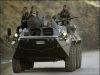 Turkish army BTR-80 wheeled armoured vehicle personnel carrier picture. Turkish armoured personnel carrier patrols a road in the southeastern Turkish province of Sirnak October 26, 2007. President Abdullah Gul warned Kurdish rebels on Thursday that Turkey's patience was running out after Turkish forces said they had repelled a guerrilla attack near the Iraqi border.